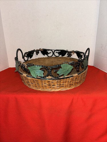 Wicker rattan woven basket - wicker,